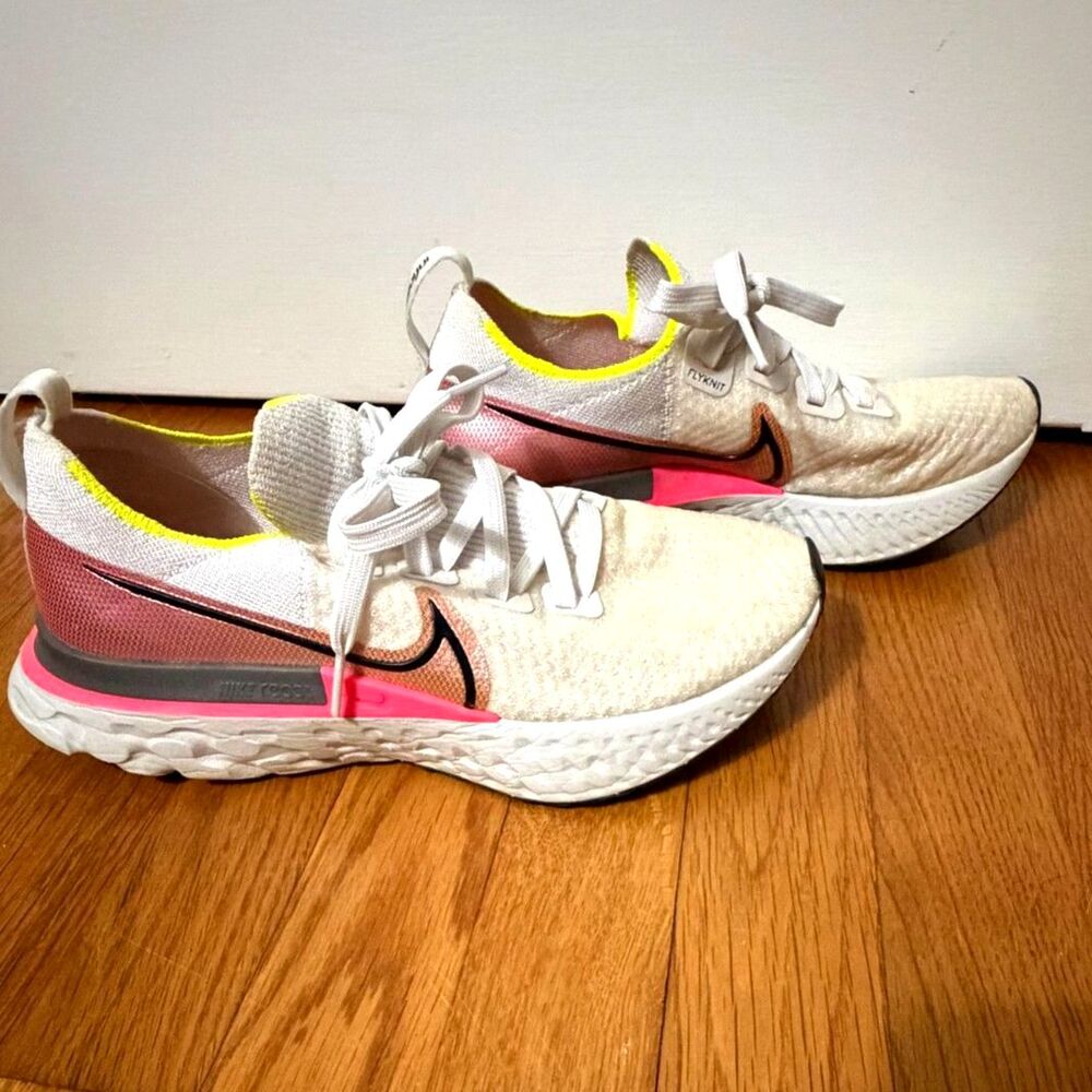 Nike React Infinity Run Women’s Size 8 Running Shoes Pink White CD4372-004